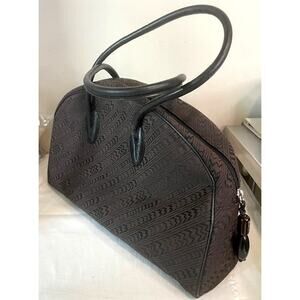 Mangiameli VTG Vintage Designer Shoulder Bag Satchel Monogram Made In Italy